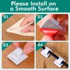Cable Clips Self Adhesive Wire Organizer Holder White Large 120 Pieces