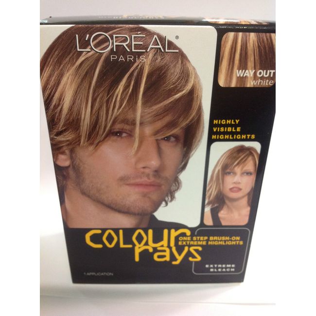 L'Oreal Colour Rays One Step Brush-On Colour Highlights Way Out White NEW IN BOX