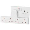 Proelec-trix Esores-4G1 4 Gang Wall Socket Converts 1 Socket into Four