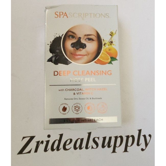 SPA SCRIPTIONS Deep Cleansing Nose Peel Spascriptions 8 Count