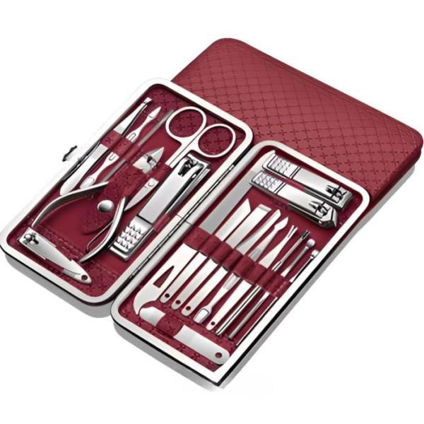 [GI4NP0P] Nail care products, stainless steel nail clippers, 19-piece set