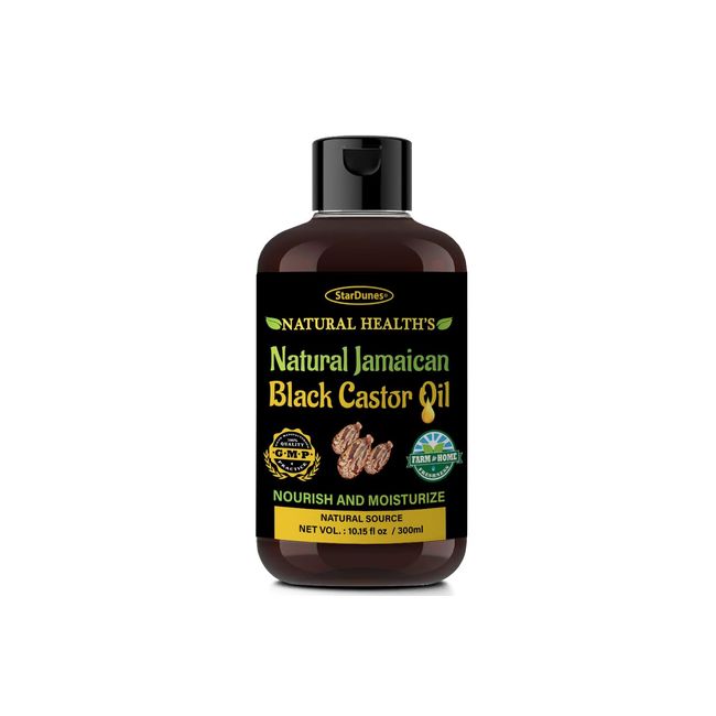 Natural Jamaican Black Castor Oil (10.15 fl oz) 100% Pure and Natural for Hair Growth, Eyelash Growth, Eyebrow Growth, Hair and Lash Growth Serum. For Lash growth and to prevent Hair Loss