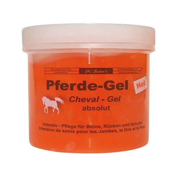 4 Dosen / Tiegel Pferde-Gel Hot von Dr. Sachers