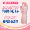 [Bulk Purchase] Family Vinyl Gloves, Medium Thickness, Reinforced Fingertips, Size S, Pink x 4, For Cleaning, Washing, Dishwashing