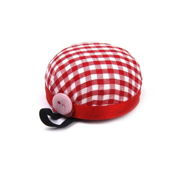 Wrist Pin Cushion Sewing Machine Needle Pin Cushion 2.4 x 1.2 inches (60 x 30 mm) Pin Cushion DIY Craft Accessories Red