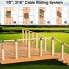 10 Pack 5/16" ID Angle Washers for Cable Railing Stair Ends Stainless Steel 30 D