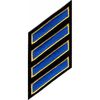 Uniform Service Hash Marks - Royal-Medium Gold on Black Felt Backing - 4 Hashes