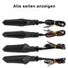 Simda Pro E Mark LED Motorcycle Running Effect Indicator Running Light Sequential Black Universal Quad ATV Running Light Indicator Super Look and Beautiful Bright Water Test IP67 E Certification Mark