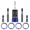 WORKPRO Drywall Screw Setter/Extractor Impact Bit Holder S2 Steel