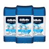 Gillette Antiperspirant Deodorant for Men, Cool Wave Scent, Clear Gel, 3.8 Oz (Pack of 3)