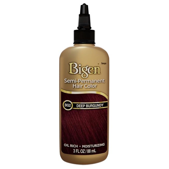 Bigen Semi-Permanent Haircolor #Bg2 Deep Burgundy 3 Ounce (88ml)