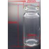 100pcs Lab 10ml Clear Glass Vials HPLC Beveled Edge Crimp Top