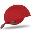 Flexfit Unisex Wooly Combed Baseballkappe, red, S/M