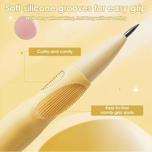 KFHENSOMR Cute Mechanical Pencils Set with Comfort Ergonomic Grip, Aesthetic Supplies with 6 Leads Refills, 2 pcs Erasers - 6PCS Colorful 2.0MM Pencils for Writing & Drawing