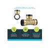 SharkBite UXL0835 1-1/4” Brass Push Connect Tee