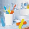 Cllayees 6 Pcs Travel Toothbrush Case Holder, Breathable Portable Toothbrush Container, Multiple Color Clear Toothbrush Holder for Home Trip Camping