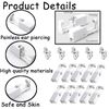 10 PCS Self Ear Piercing Kit - Painless Ear Piercing Gun With Studs (White)