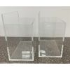 3/16" Thick Clear Acrylic Storage Organizers Containers 2pc