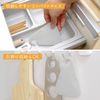 LEC Kitchen Scraper (Spatula & Spatula) White 2 Pieces