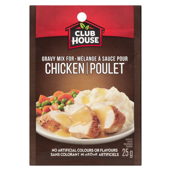 Club House Chicken Gravy Mix, 25g/1oz., Imported from Canada)