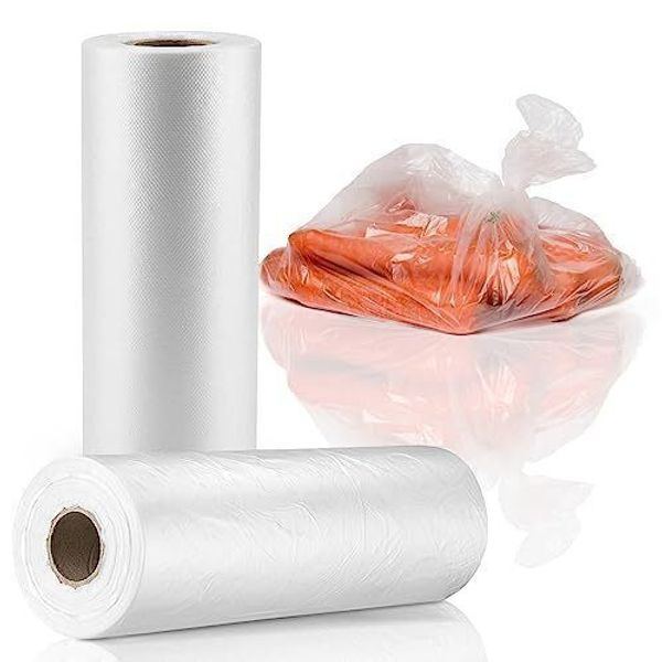 12” x 20” Plastic Bags Roll, PAPRMA Clear Food Storage Bags 350pcs on a Roll,