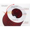 3.5" Cold Air Intake Filter Universal RED For C240/C250/C280/C300/C320/C350/C400