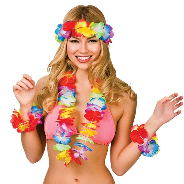 Wicked Costumes Hawaiian Lei Set - Adult Accessory