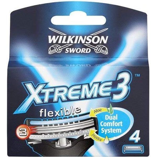 Wilkinson Sword Xtreme3, 4 Count Refill Blades (Same As Schick Xtreme 3 Catridges) (Pack of 3)