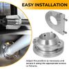 2" Swivel Base Floor Mount and 2 1/2" Steering Column Drop Comb Kit Universal US