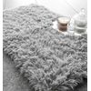 Catherine Lansfield Cuddly 50x80cm Bath Mat Silver