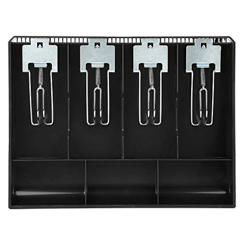 Five Grids Cash Drawer Register Insert Coin Tray Cashier Tidy