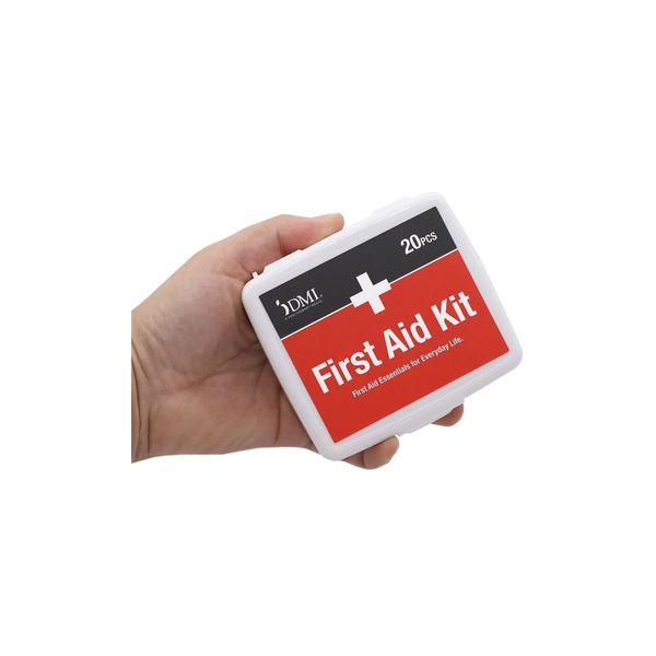 DMI Mini 20-Piece First-Aid Kit, All-Purpose Use for Minor Cuts and Scrapes.