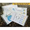 A4 Plastic Wallets Clear Popper Wallet Envelope Folders Transparent School Document Folder Press Stud Wallet Carry File Pockets with Button Closure/Insert-CC on Closing Flap (30)