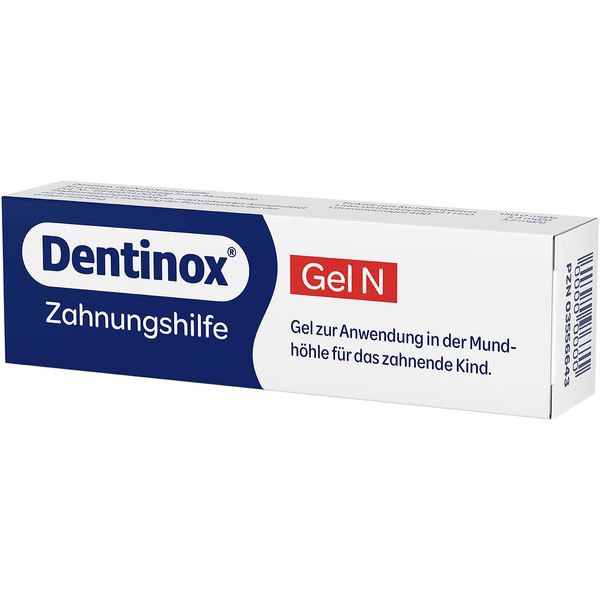 Dentinox-Gel N Zahnungshilfe - Zuckerfrei mit entzündungshemmender Kamillentinktur - Die millionenfach bewährte Hilfe beim Durchbruch der ersten Zähnchen, Geschmacksneutral 10 g (1er Pack)