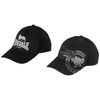 Lonsdale Leiston Unisex Cap Double Pack, black