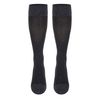 TOUCH Compression Socks for Men, 15-20 mmHg, Herringbone, Cotton, 1 Pair, Charcoal, Medium