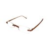 Calabria Flexie Low Profile 714 Reading Glasses&Slim Case+.75 Root Beer Brown