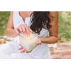 Creative Energy Candles Lotion Candle - Warm Tobacco & Coriander Scented Massage Candles for Self Care, 10 Oz. Soy Wax Candle with Essential Oil Blends, Coconut Oil, and Vitamin E, 55 Hour Burn Time