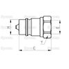 Faster Quick Release Hydraulic Coupling Male 1/2'' Body x 1/2'' NPT Female Thread