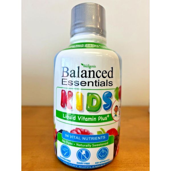 Wellgenix Balanced Essentials Kids Liquid Vitamin Plus Multivitamin 16 Fl Oz