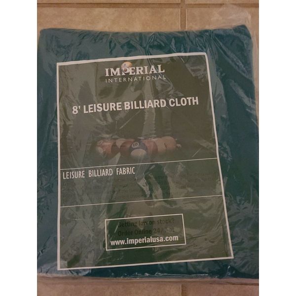 8'Billiard Pool Table Replacement Cloth Felt Fabric 75/25 DARK GREEN QTY IS 2