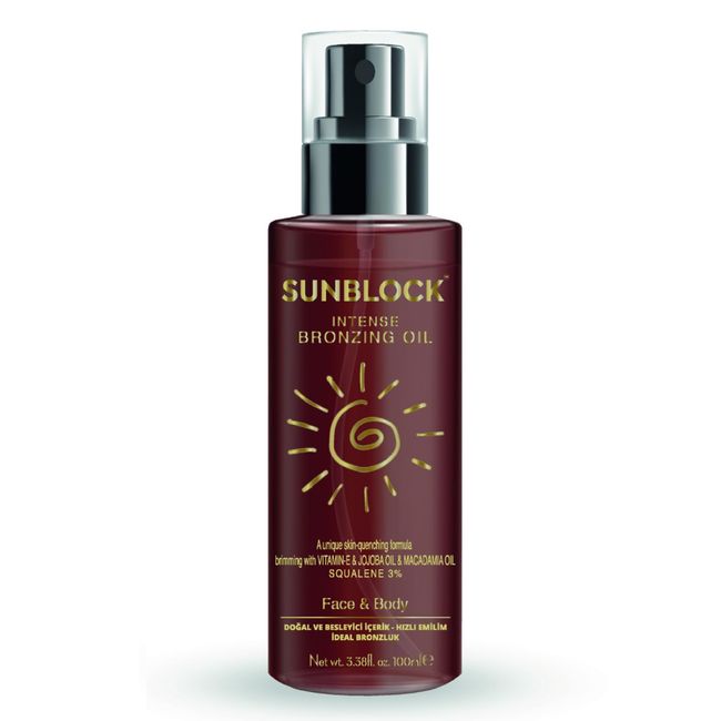 SunBlock Nemlendirici ve Bronzlaştırıcı Yağ 100 ml