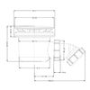 90mm Fast High Flow Matt Black Shower Tray Waste