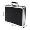 ZERNEIL Security Lock Boxes - Hard Security Briefcase with Dual Combination Locks, Portable Locking Briefcasem for Personal Items (Black)