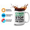 Programmer Mug White 15oz - Cyber Security Stop Clicking - Tech Progammer Computer Engineer Coding Mechanical Electrical