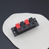 Create idea 4pcs 4 Position Speaker Terminal with Push Release Spring Suitable for Speaker Cable Connection Speaker Upgrade Custom Speaker 68mmx23mm