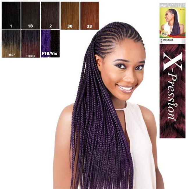 X-PRESSION - Kanekalon Ultra braid Color 350 (Copper) - Pack of 3