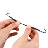 Frcolor 20ps Ponytail Hooks Holder Rubber Bands Elastic Hook Hair Tie for Hair Styling (Black)