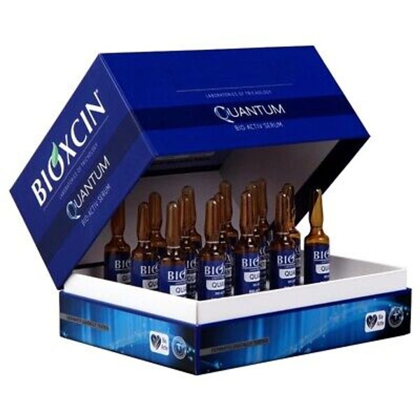 4 x Bioxcin Quantum BIO-ACTIV Anti Hair Loss Serum 15x 6ml  Bioxine for 3 month