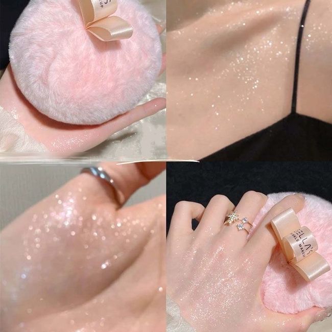 FUGU UP Body Highlighter Glitter Highlighting Powder Clavicle Flashing Powder Glitter Sequin Shining Powder